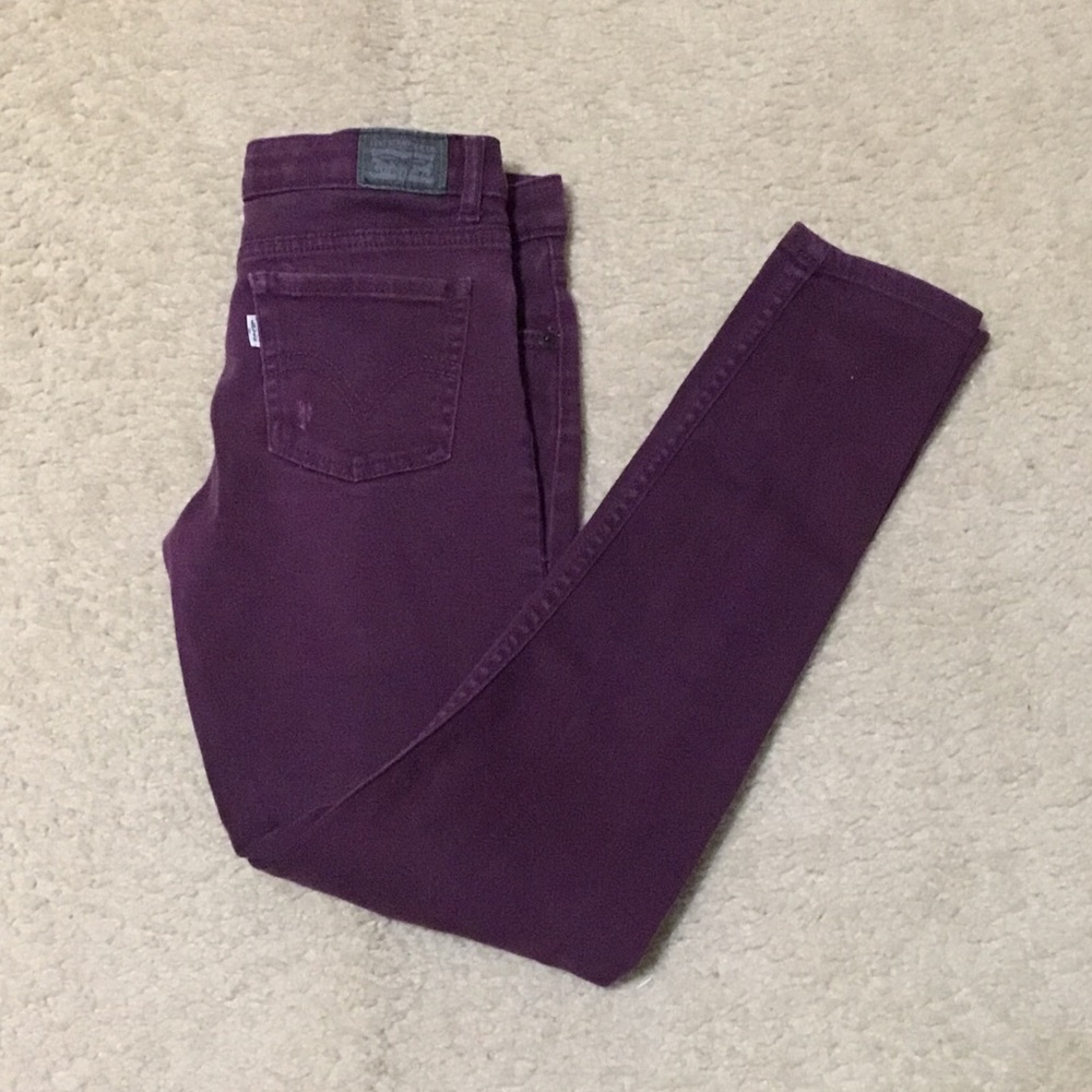 Levi’s Purple Distressed Jeans